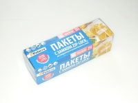 Пакеты для хранения и замораживания с замком ZIP-LOCK, 18 х 20 см, 1 л, 40 мкм, в футляре, PATERRA