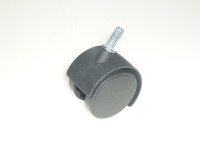 Колесо ролик для офисного кресла 50мм, шток 11мм Черные пласт /по 5/200