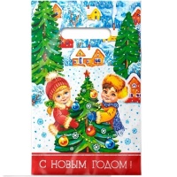 Пакет вырубной 200*300*0,030 Зимние забавы ПВД /100/2000